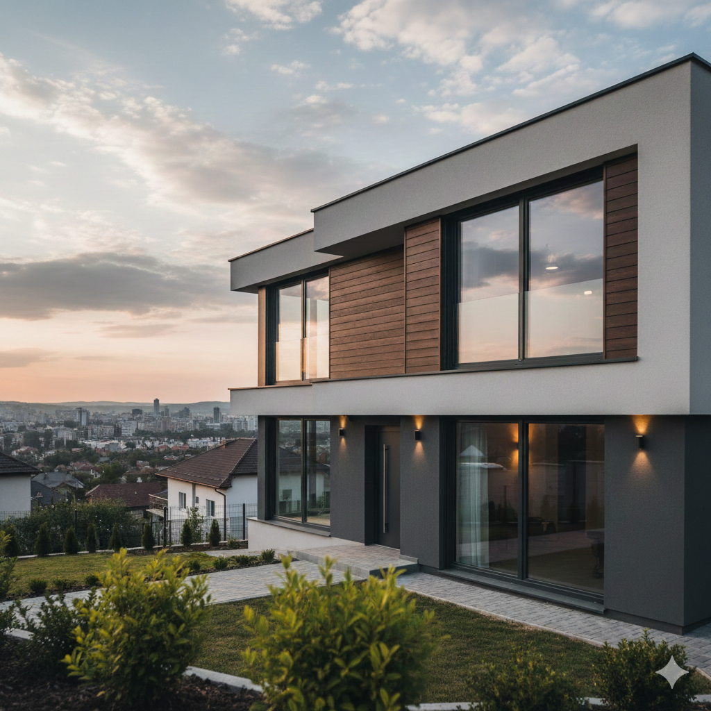 montaj termopane antracit casa noua Cluj Litglass